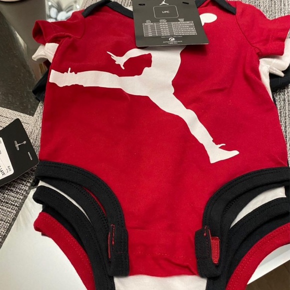 Michael Jordan Onesies = 3  onsies. Pics of all 3 posted 
Size: 0-3 months  NWT - Picture 5 of 6